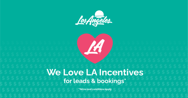 Los Angeles Tourism extends ‘We Love LA’ Incentive Program for Event Planners through June 2026 Los Angeles Tourism extends ‘We Love LA’ Incentive Program for Event Planners through June 2026