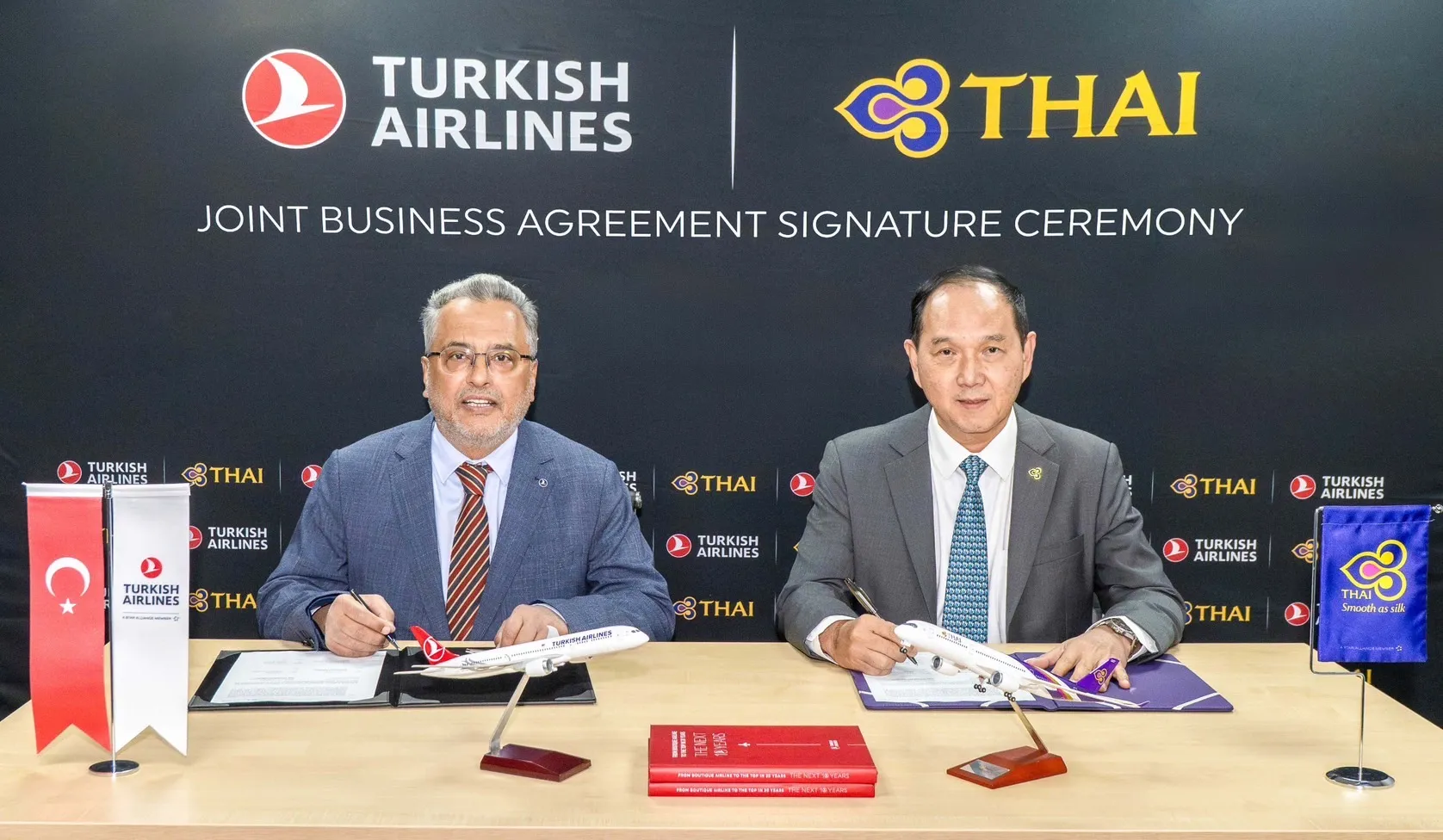 Thai Airways and Turkish Airlines sign joint business agreement Thai Airways and Turkish Airlines sign joint business agreement